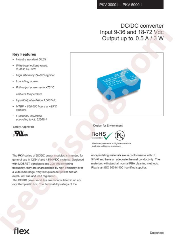 Flex Power Modules PKV3315PI