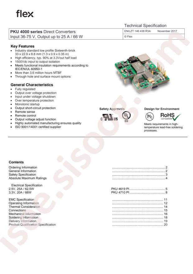 Flex Power Modules PKU4619PI