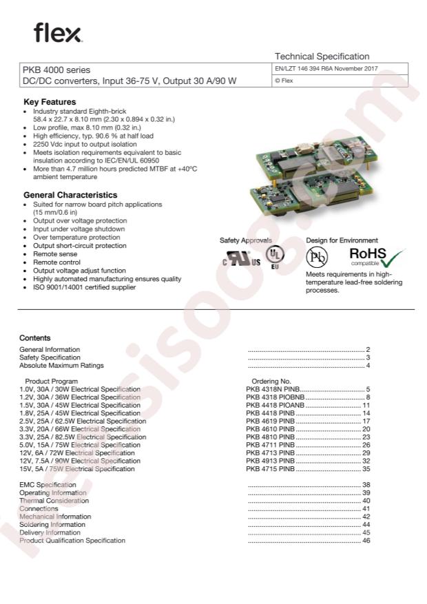 Flex Power Modules PKB4418PIOANB