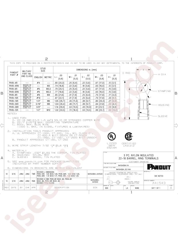 Panduit PN18-14R-C