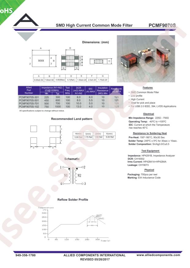 Allied Components International PCMF9070S-102