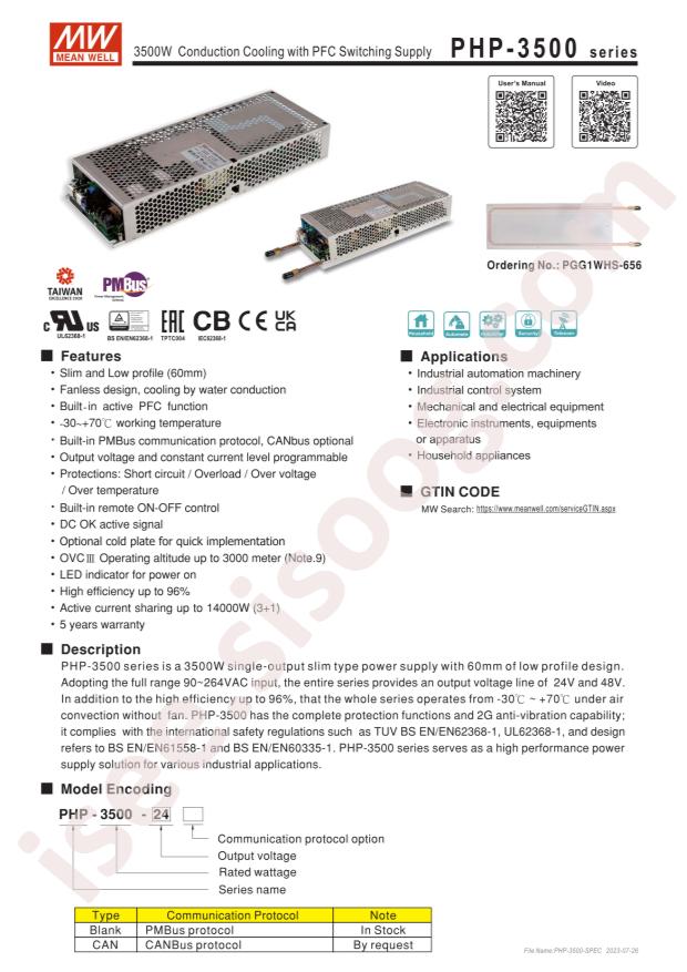 MEAN WELL PHP-3500-24