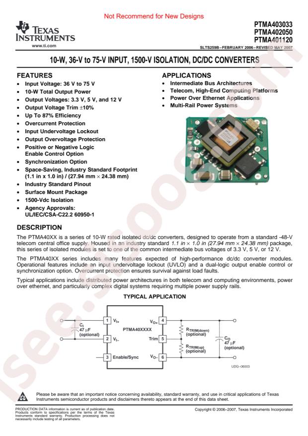 TI PTMA401120N1AS