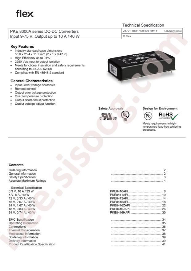 Flex Power Modules PKE8415API