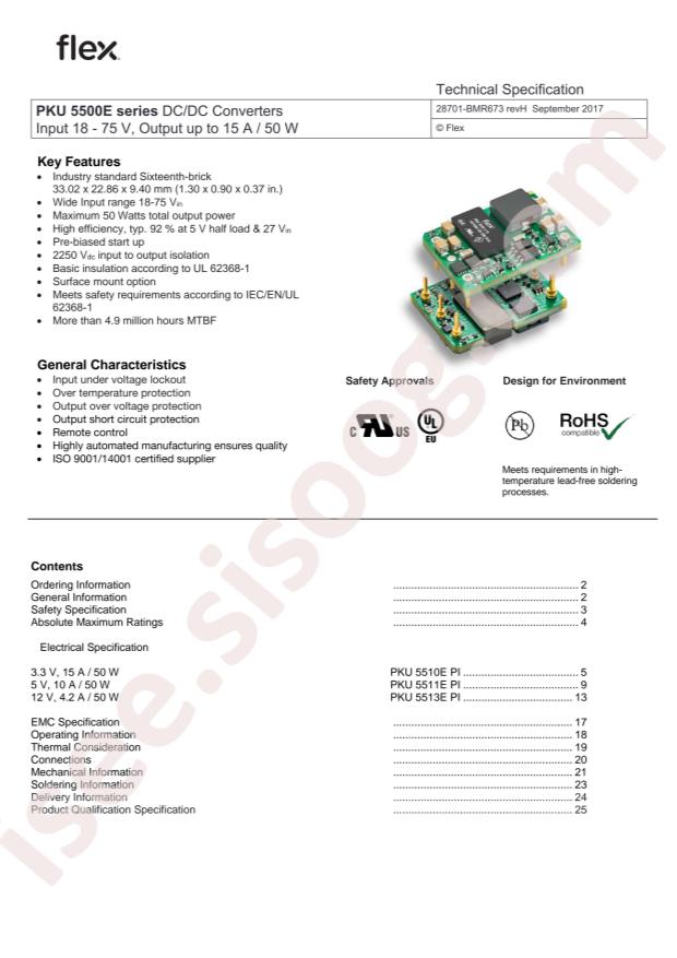 Flex Power Modules PKU5513ESI