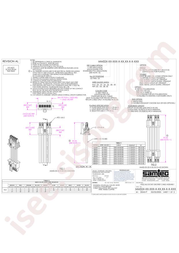 Samtec MMSS-05-22-L-08.00-D-K-LDS