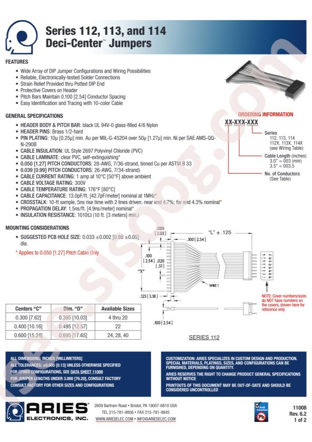 Aries Electronics, Inc. 08-036-114X
