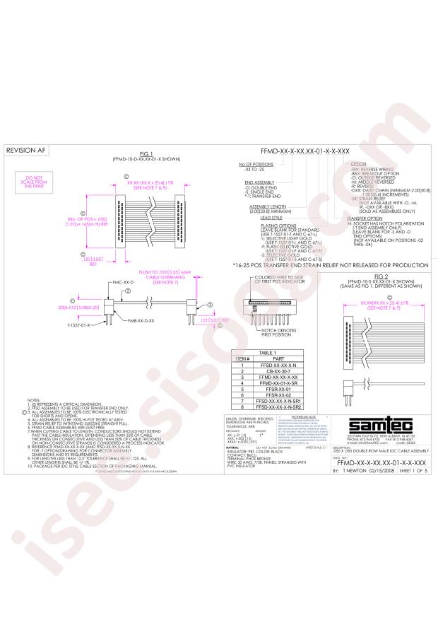 Samtec FFMD-10-T-08.66-01-N