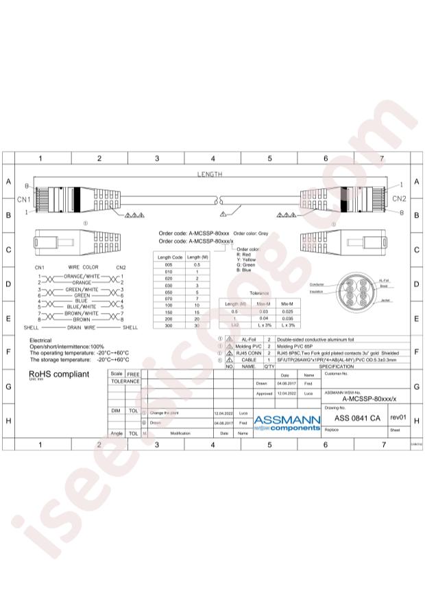 Assmann WSW Components A-MCSSP-80100/R