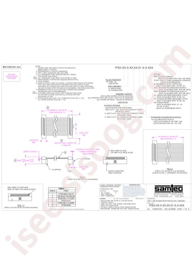 Samtec FFSD-17-D-70.00-01-N