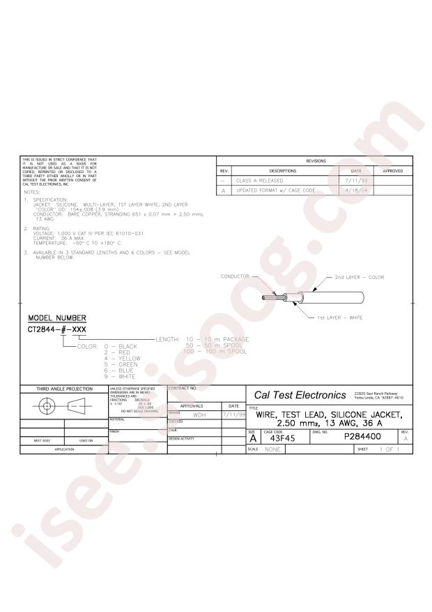 Cal Test CT2844-4-50