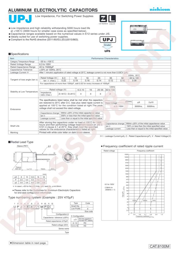 Nichicon UPJ2D3R3MPD