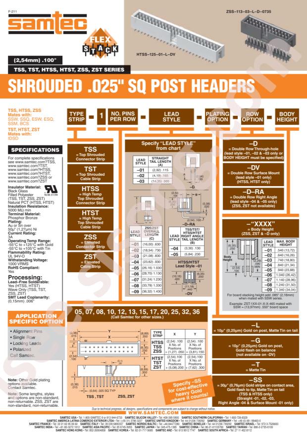 Samtec ZSS-125-01-L-D-480