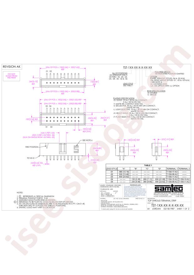 Samtec TST-118-01-T-D-01