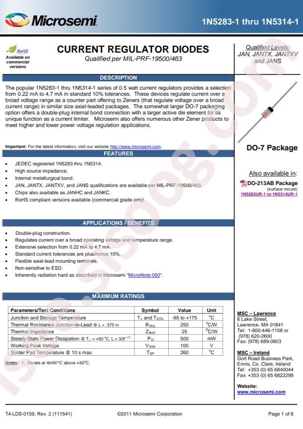 MICROCHIP 1N5313/TR