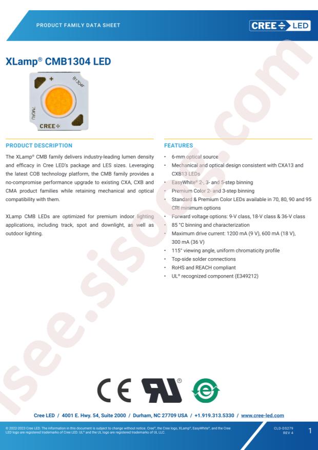 CREE LED CMB1304-0000-000F0B0A57E