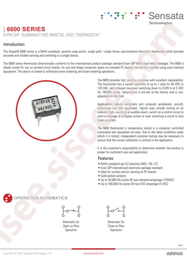 Sensata 66L090