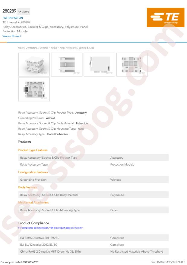 TE Connectivity 280289