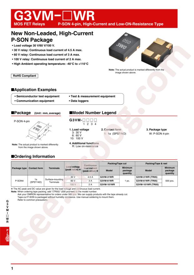 OMRON G3VM-31WR(TR05)