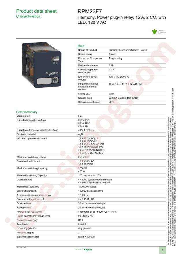 Schneider RPM23F7