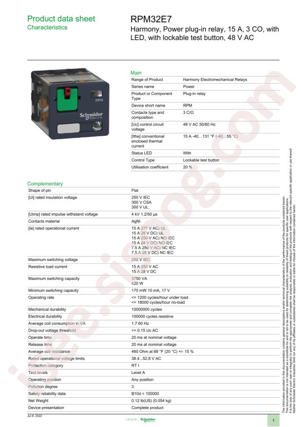 Schneider RPM32E7