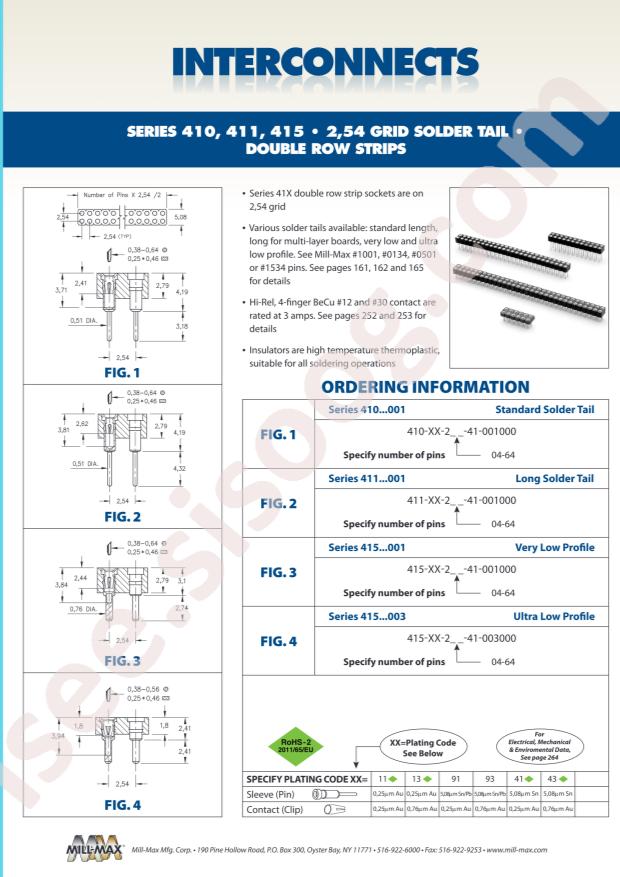 Mill-Max Mfg. Corp. 410-91-258-41-001000