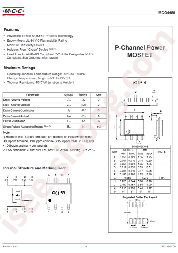 MCC MCQ4459-TP