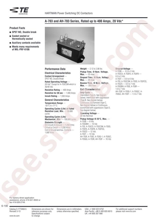 TE Connectivity A703D