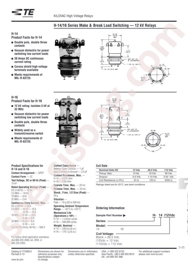 TE Connectivity H-16C