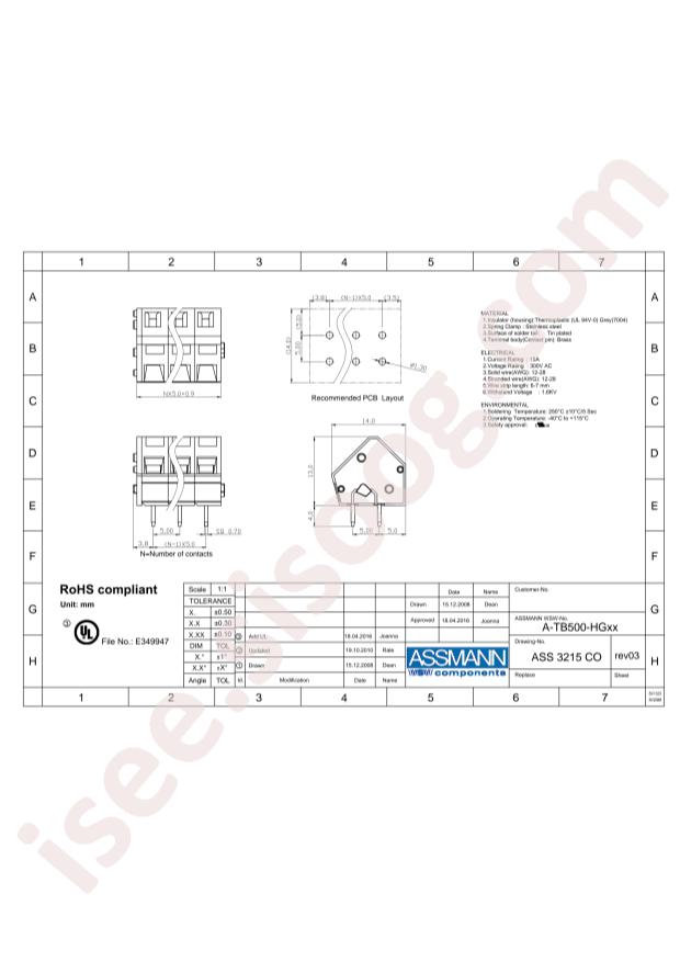 Assmann WSW Components A-TB500-HG16