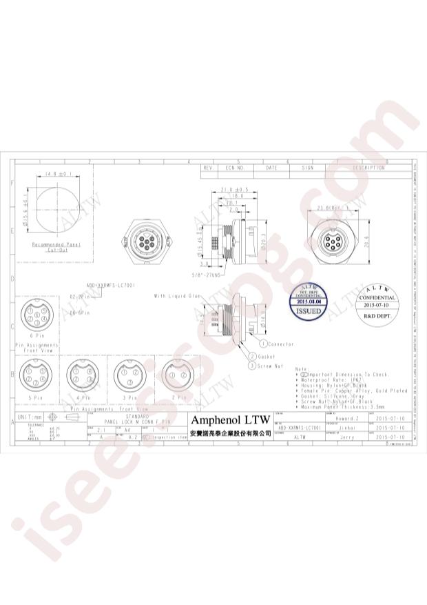 Amphenol ABD-06RMFS-LC7001