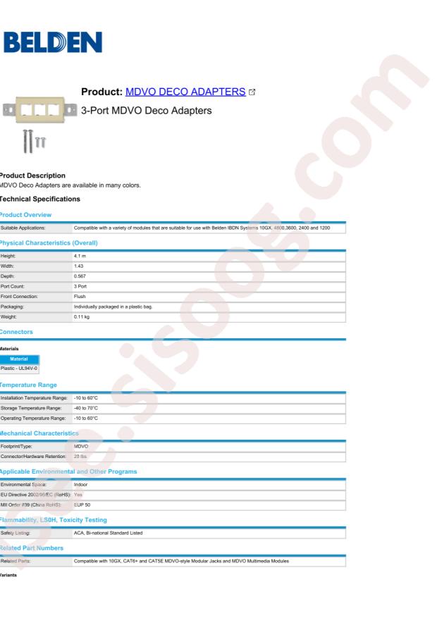 Belden A0409652