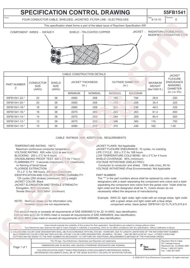 TE Connectivity 55FB1541-14-FLT4-0CS2882