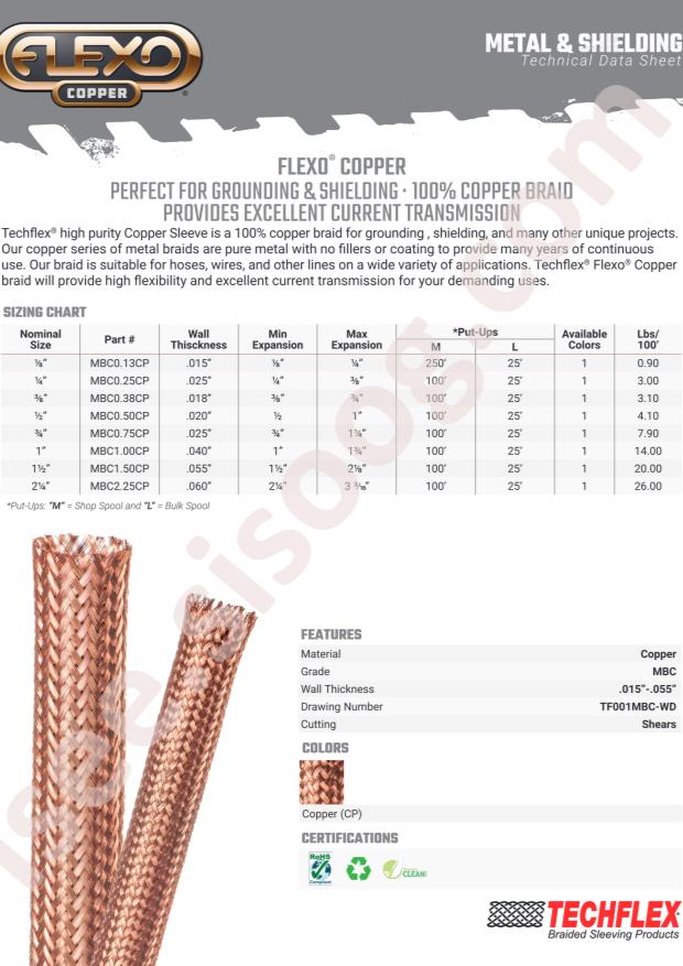 Techflex, Inc. MBC0.50CP25