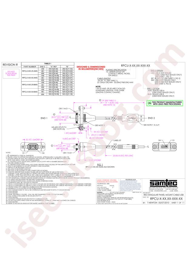 Samtec RPCU-G-01.00-BMS-BC