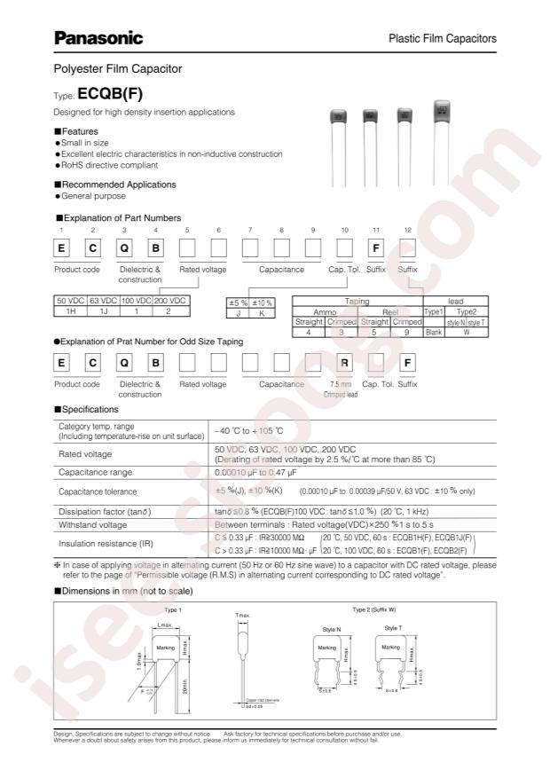 PANASONIC ECQ-B1H563JF