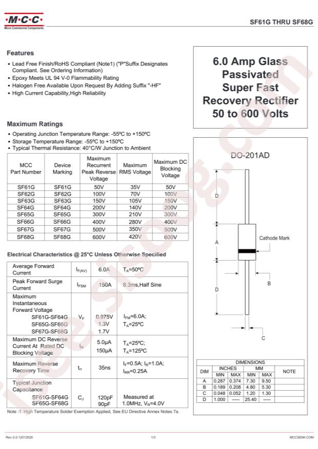 MCC SF66G-TP