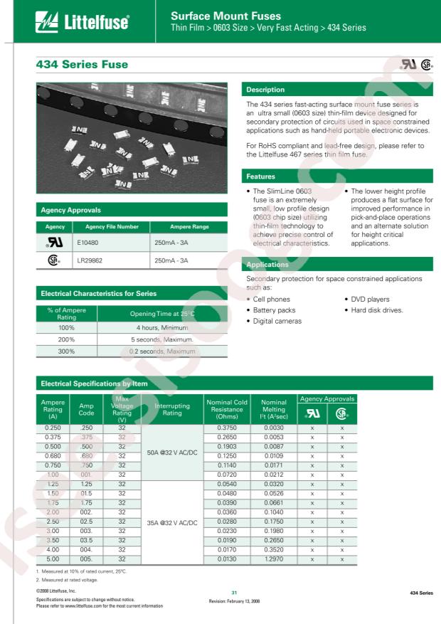 Littelfuse 043403.5NRP