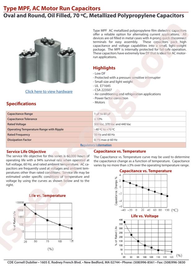 Cornell Dubilier Electronics 21FD3725-F
