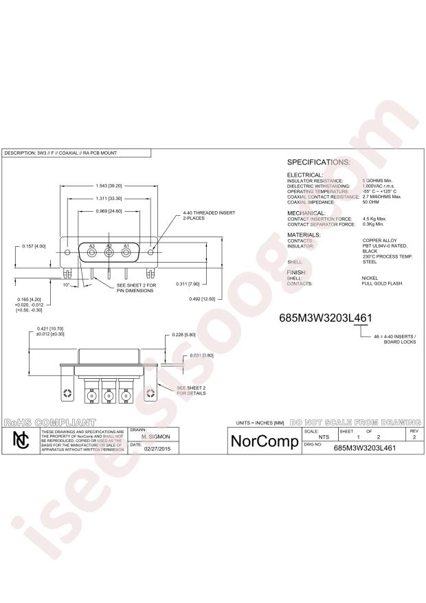 NorComp 685M3W3203L461