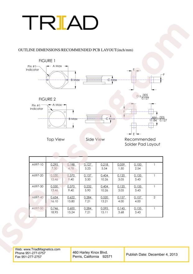 Triad Magnetics AX97-20150