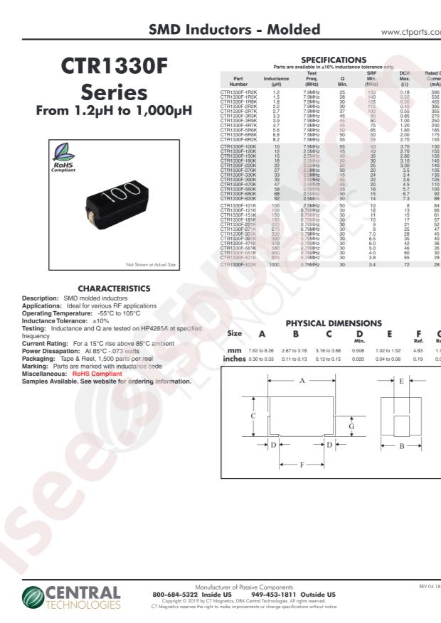 Central CTR1330F-150K