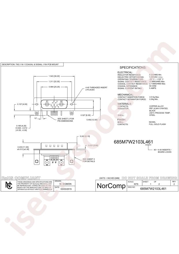 NorComp 685M7W2103L461