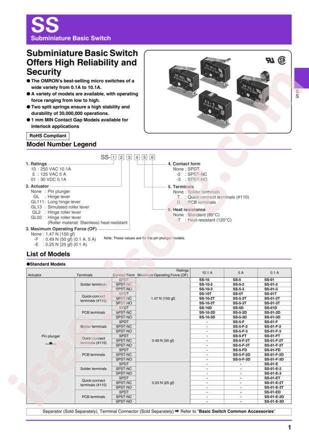 OMRON SS-5-F