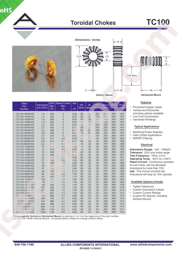 Allied Components International HTC100-331M-RC