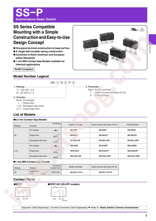 OMRON SS-3GL111P