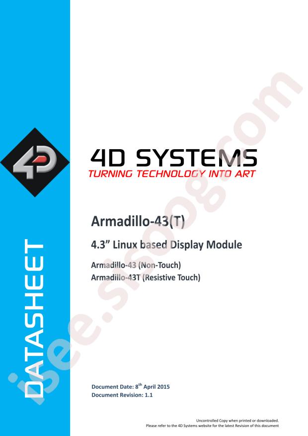 4D Systems SK-ARMADILLO-43T-2