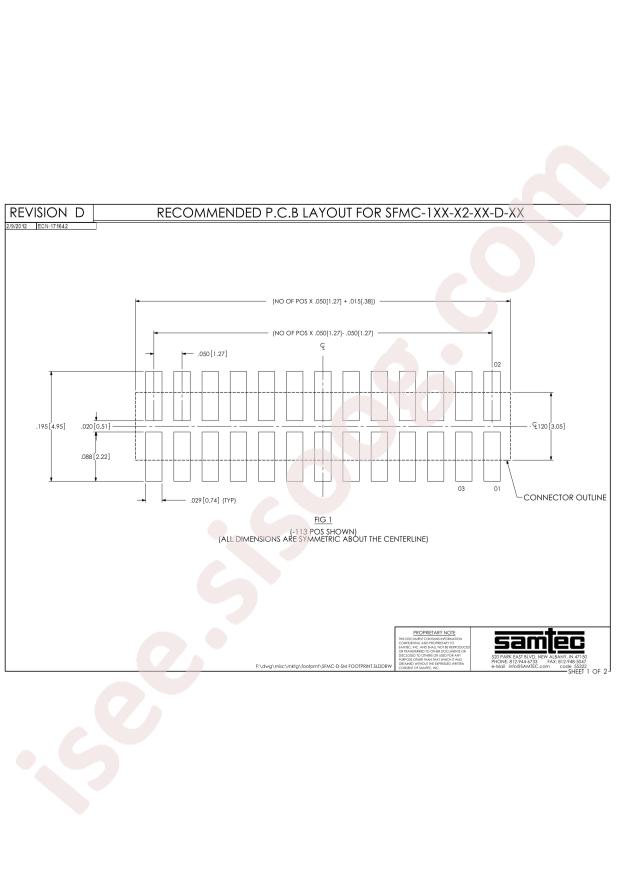 Samtec SFMC-110-02-L-D