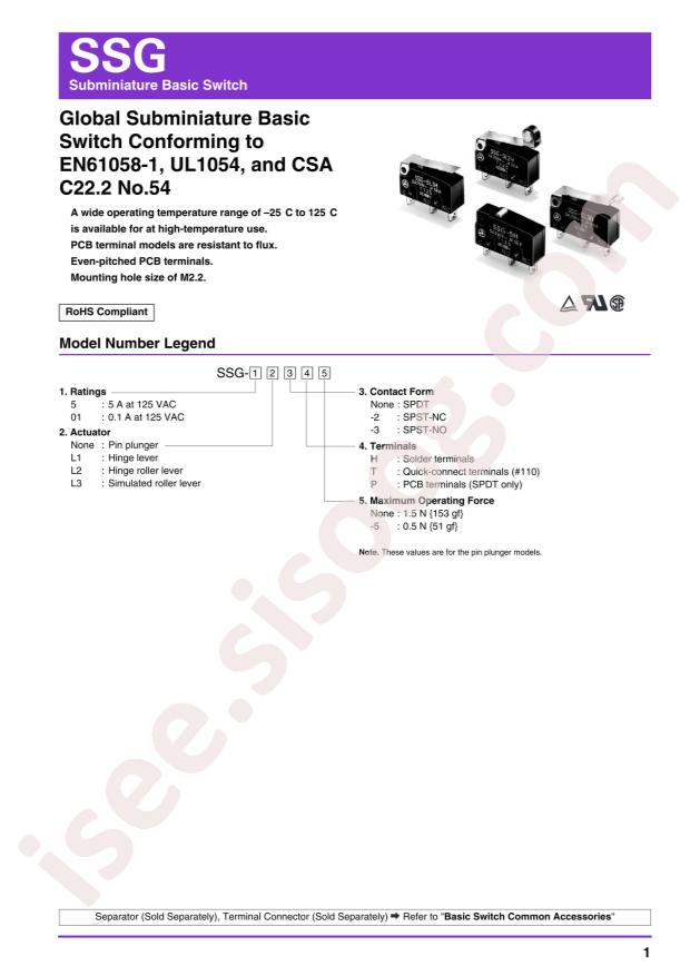 OMRON SSG-5L1H-5