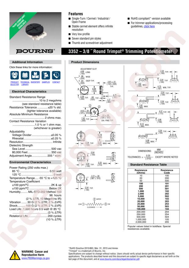 BOURNS 3352T-1-203LF
